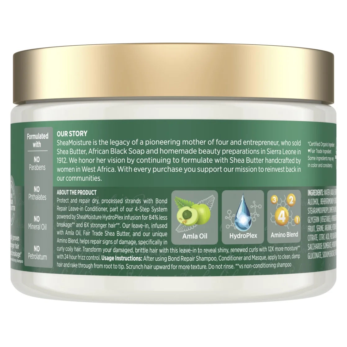 Bond Repair Acondicionador Sin Enjuague Aceite De Amla, 11 Fl Oz