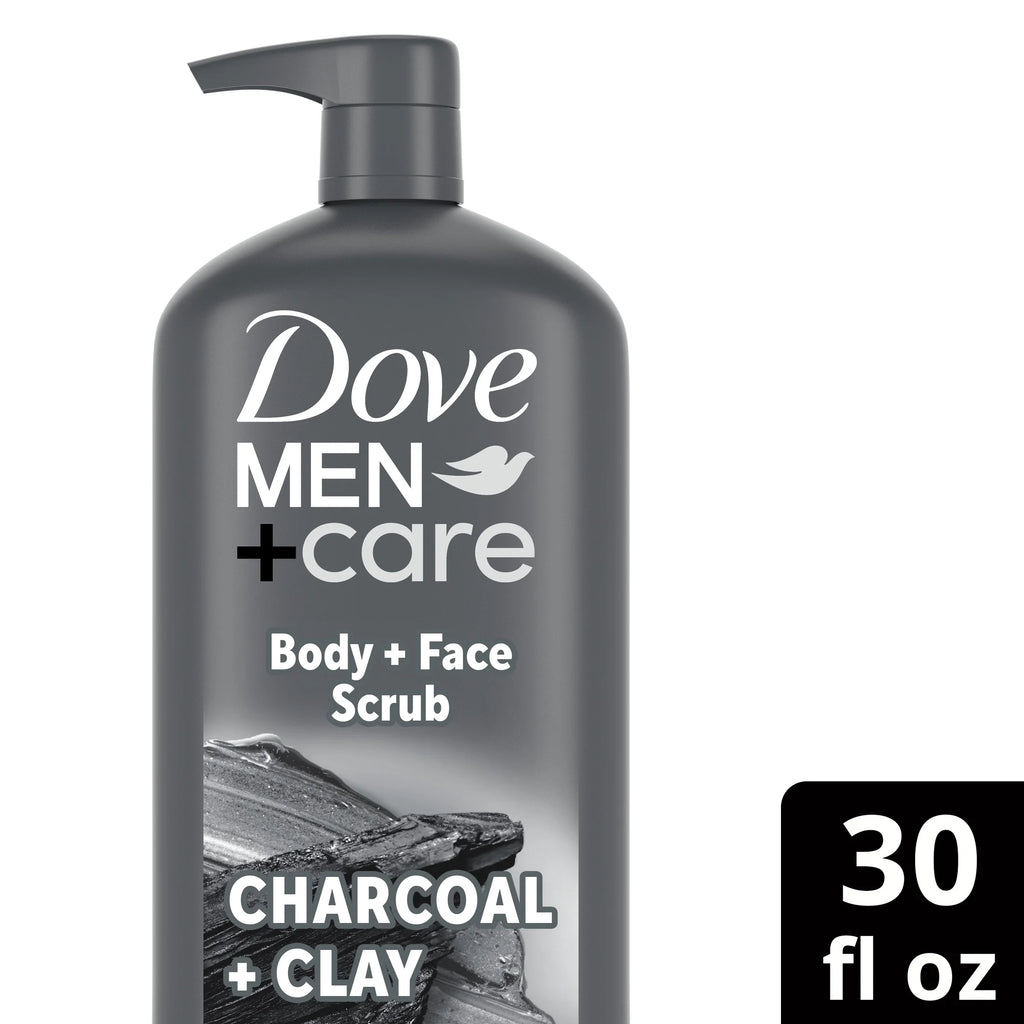 (Paquete De 4)  Purifying Hidratante Cara Y Cuerpo Wash, Carbón Y Arcilla, 30 Fl Oz