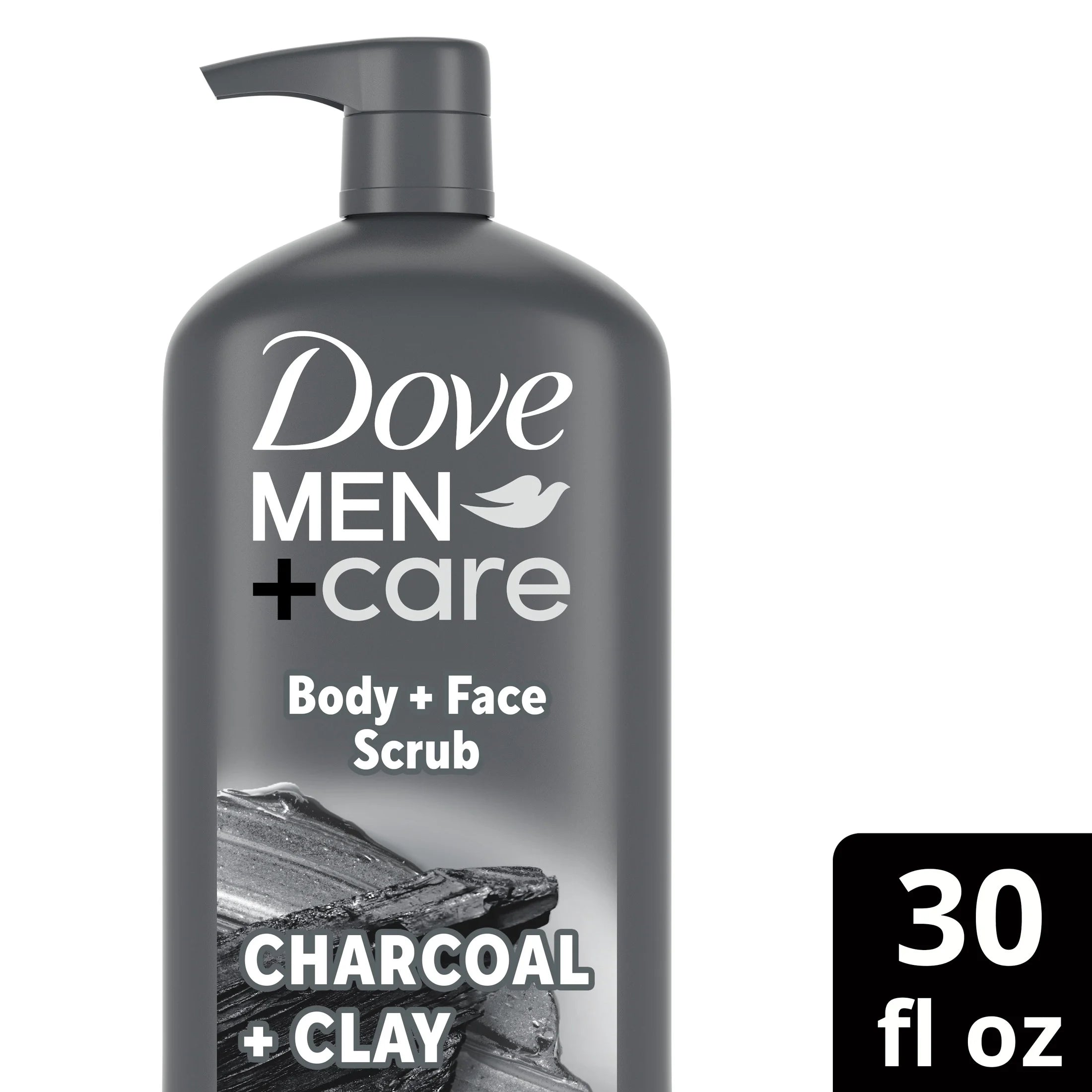 (Paquete De 4)  Purifying Hidratante Cara Y Cuerpo Wash, Carbón Y Arcilla, 30 Fl Oz