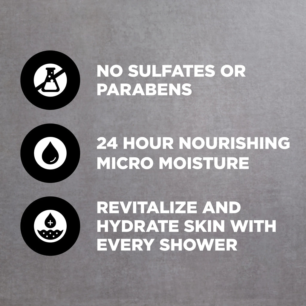 (Paquete De 4)  Purifying Hidratante Cara Y Cuerpo Wash, Carbón Y Arcilla, 30 Fl Oz