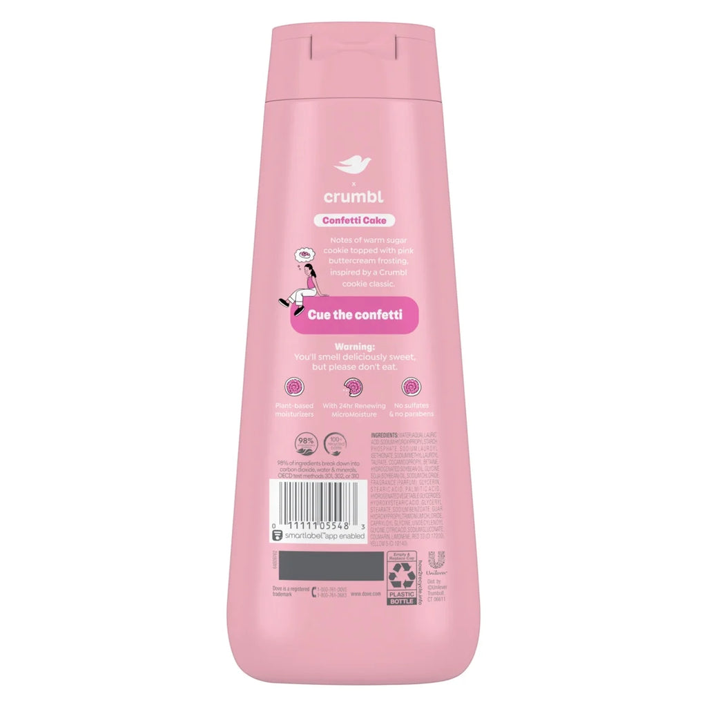 Crumbl Edición Limitada Gel De Baño Confetti Cake, 20 Fl Oz